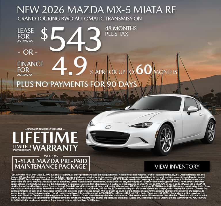 NEW 2026 MAZDA MX-5 MIATA RF