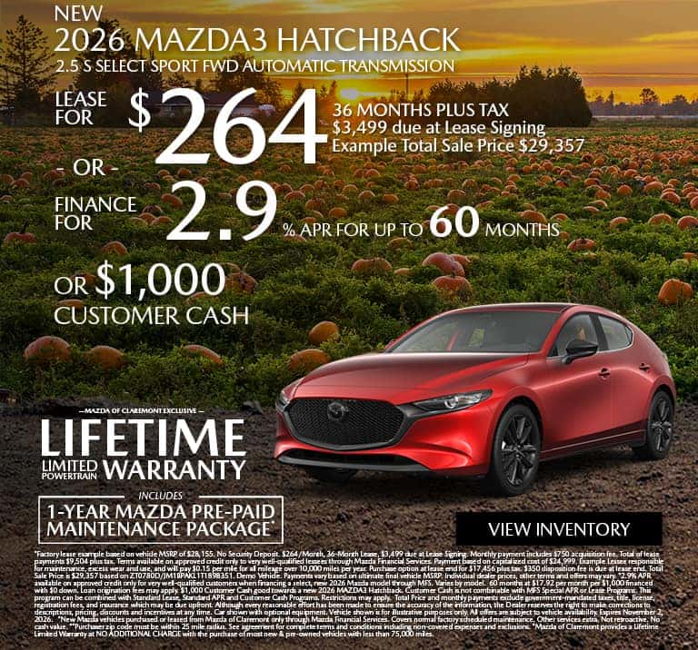 NEW 2026 MAZDA3 HATCHBACK