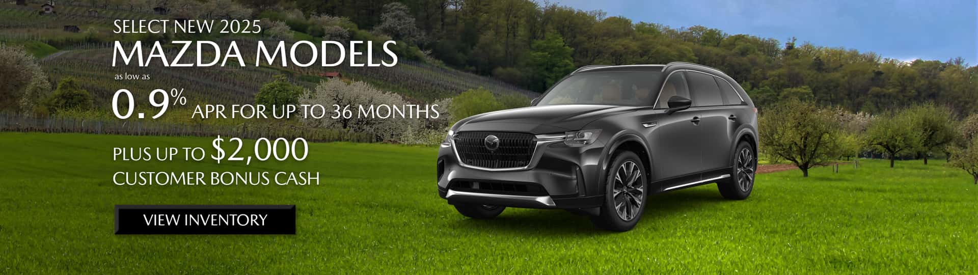 Special APR and bonus cash at Mazda of Claremont