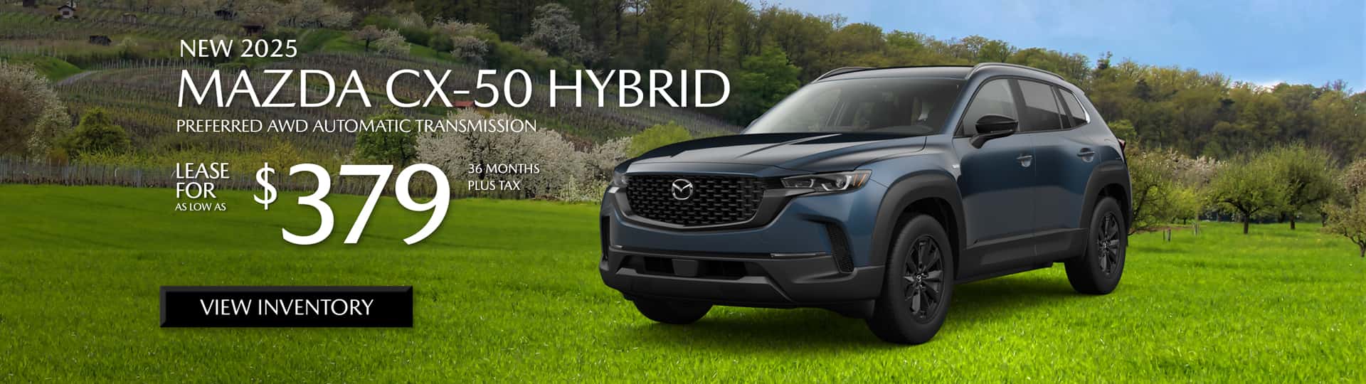 Special lease offer on CX-50 Hybrid at Mazda of Claremont