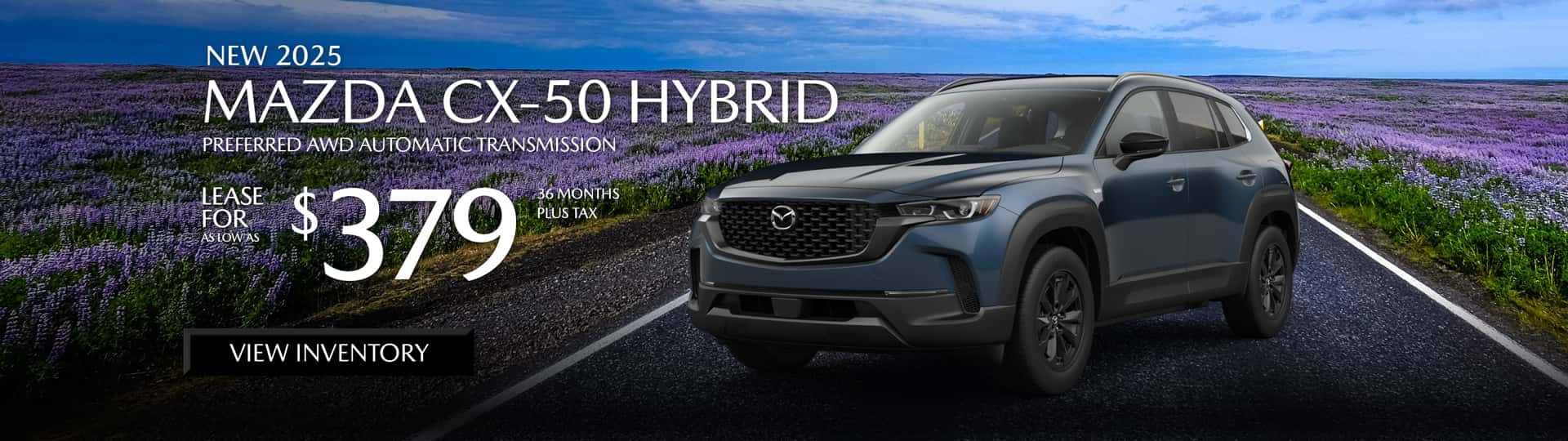 Special lease offer on CX-50 Hybrid at Mazda of Claremont