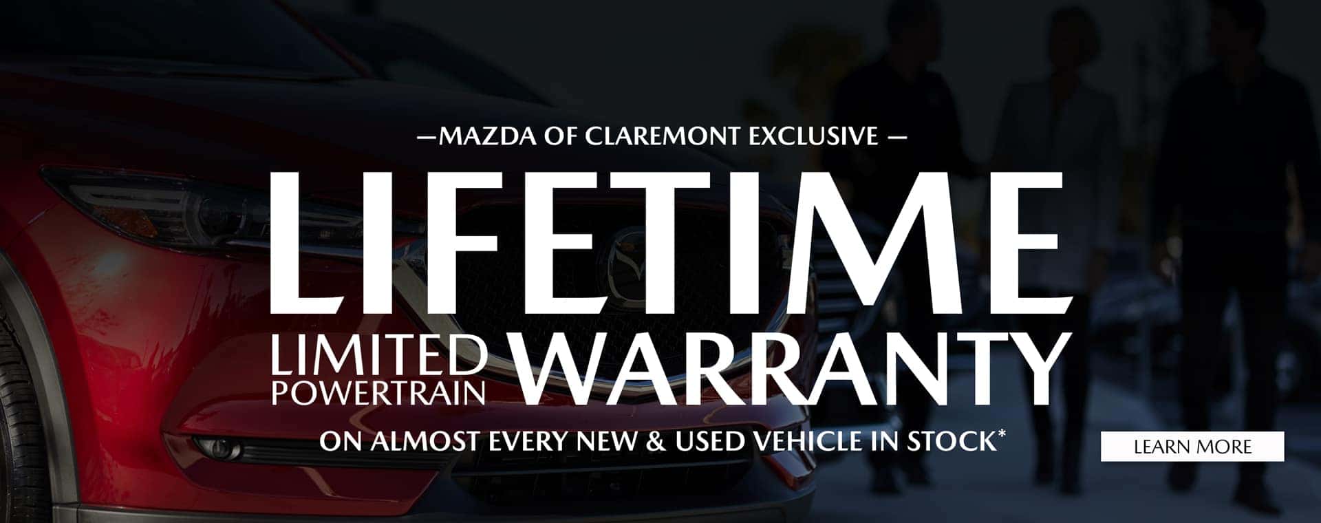 Lifetime Limited Warranty on most vehicles at Mazda of Claremont