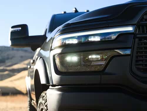 Front Close View of a RAM Truck