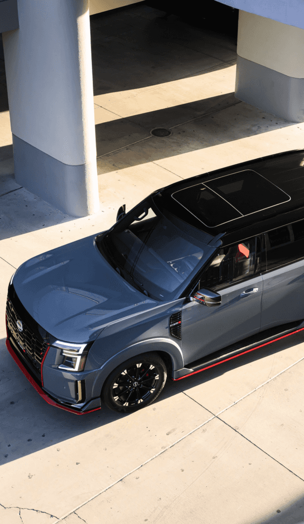 2026 nissan armada nismo in a parking garage