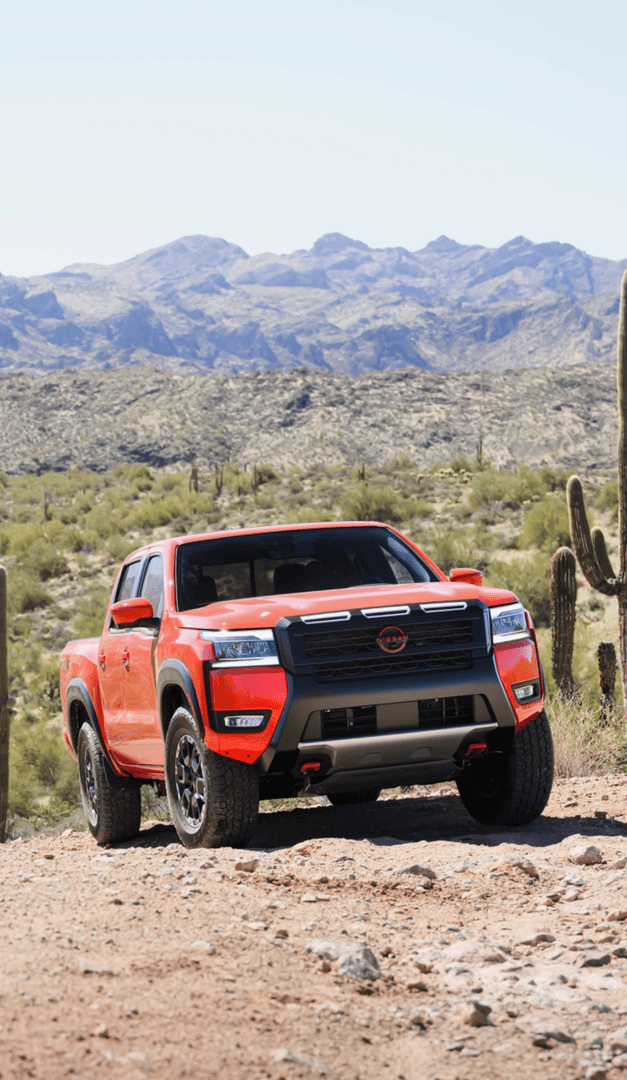 2026 nissan frontier in the desert