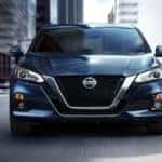 2019 Blue Nissan Altima straight on
