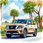 2026 Nissan Armada SUV on a scenic drive in Jacksonville, FL