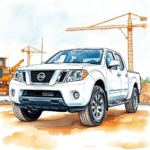 Nissan Frontier on construction site