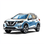 Nissan Rogue 2026, simple background