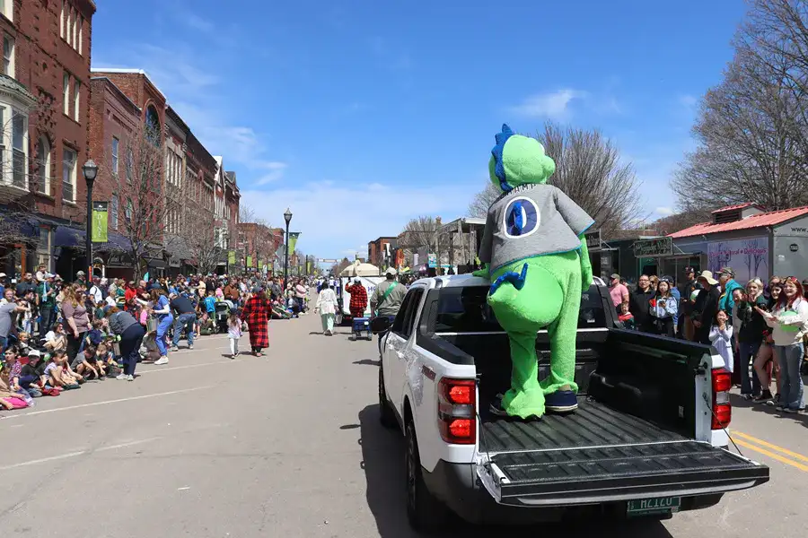 Nucar at the 2026 VT Maple Parade With Champ