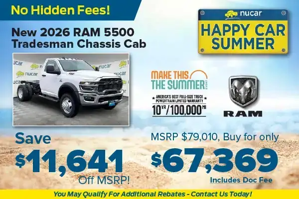 New 2026 RAM 5500 Tradesman Chassis Cab