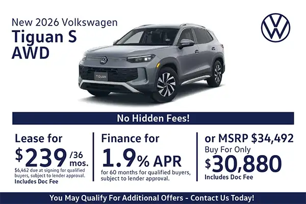 New 2026 Volkswagen Tiguan Special