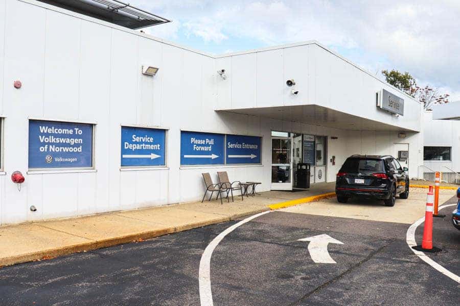 Norwood Volkswagen Service Center Entrance