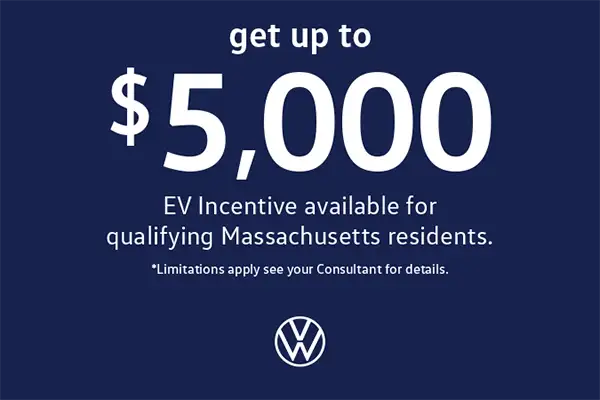 Get up to $5,000 EV Incentive Available to Massachusetts Residents