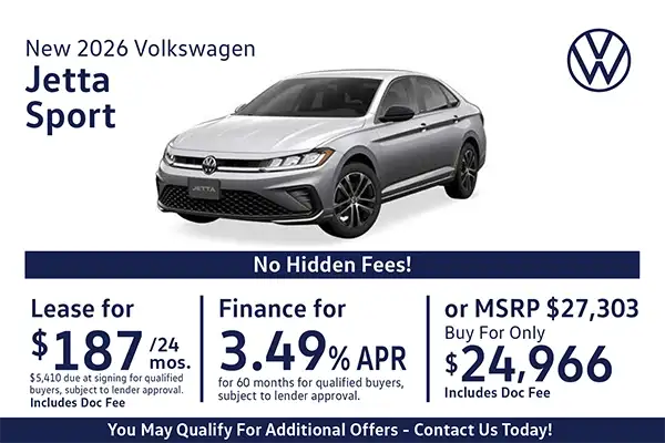 New 2026 Volkswagen Jetta 