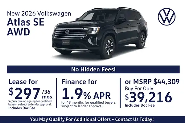 New 2026 Volkswagen Atlas Special