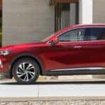 Red Buick Envision Outside House
