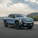 2025 GMC Sierra EV Denali Max Range in Moonlight Matte.
