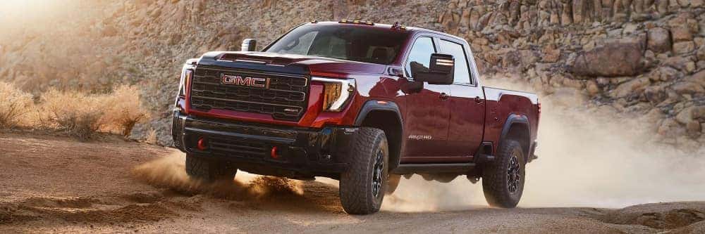 Volcanic Red Tincoat GMC Sierra 2500 HD AT4X 2024
