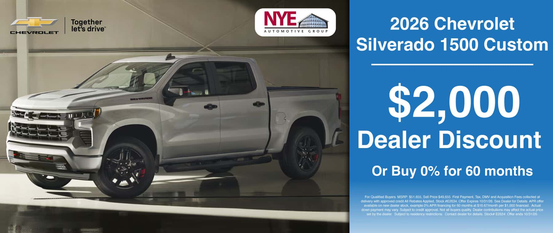 Vision Chevrolet October Specials