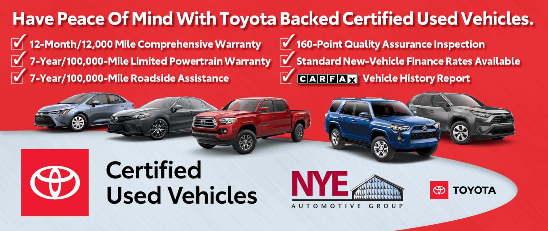 NYE Toyota Toyota New & Used Car, Truck, SUV Dealer