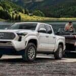 2024 Toyota Tacoma towing a boat