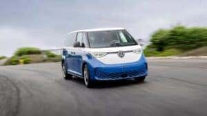 Cabana Blue Metallic and Candy White Volkswagen ID. Buzz 2026