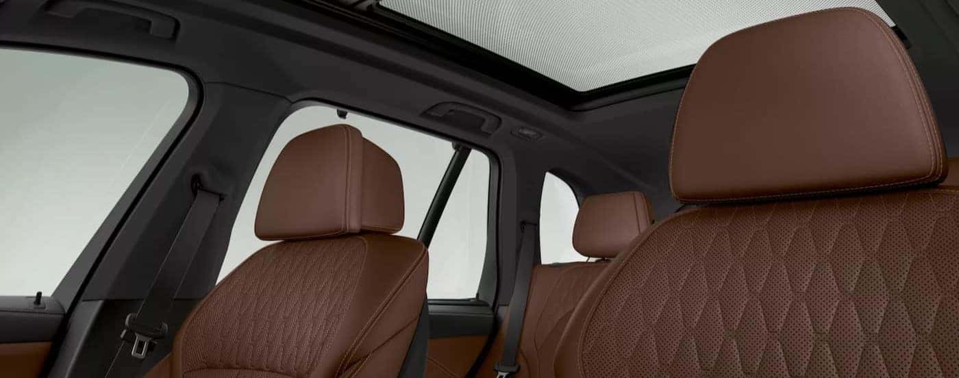 The black and brown interior in a 2026 BMW X5.