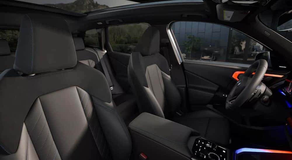 The black and gray interior in a 2025 BMW X3.