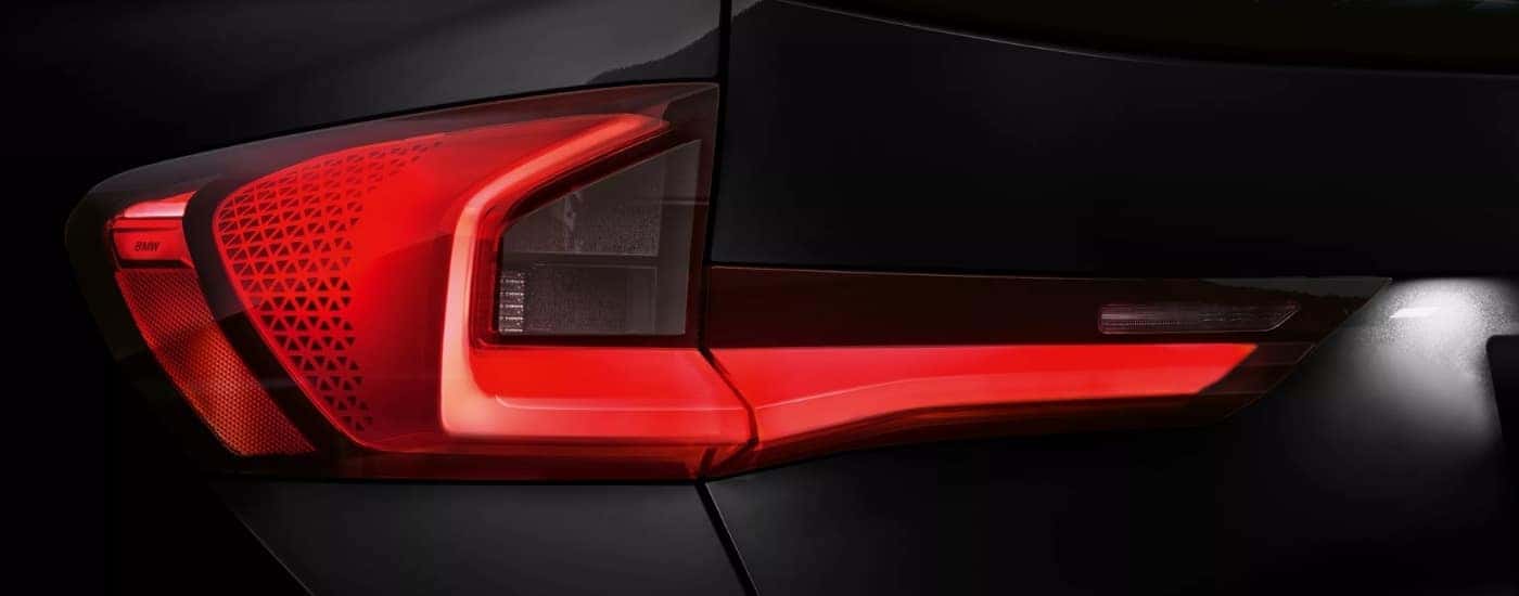 Driver side taillight on a black 2026 BMW X1