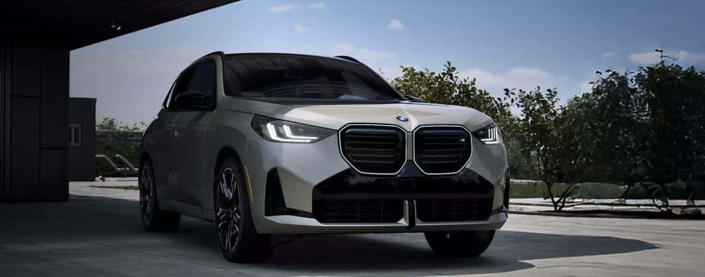 A gray 2026 BMW X3 parked for sale near Bedford