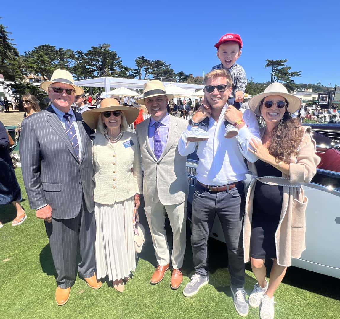 Tom Price and family at Pebble Beach 2024