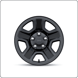 17-Inch Black Steel Styled Wheels