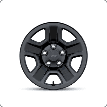 17-Inch Black Steel Styled Wheels