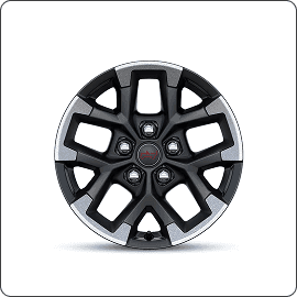 17-Inch Machined Wheels with Black Painted Pockets