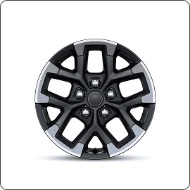 17-Inch Machined Wheels with Black Pockets