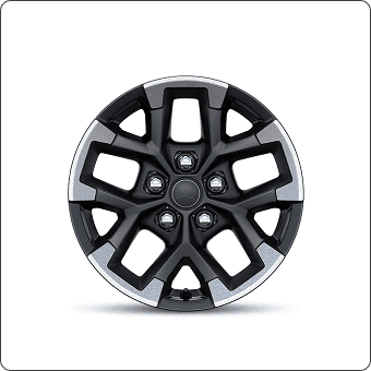 17-Inch Machined Wheels with Black Pockets