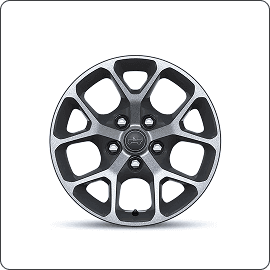 17-Inch Machined Wheels with Black Pockets