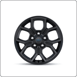 17-Inch Painted Black Wheels