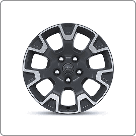 18-Inch Machined Painted Gray Wheels