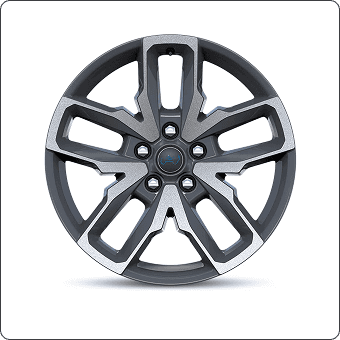20-Inch Machined Painted Baltic Gray Wheels