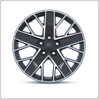 20-Inch Machined Painted Gray Wheels