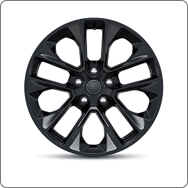 20-Inch Painted Black Aluminum Wheels