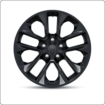 20-Inch Painted Black Aluminum Wheels