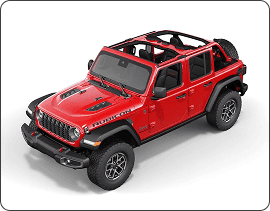 BLACK THREE-PIECE HARDTOP