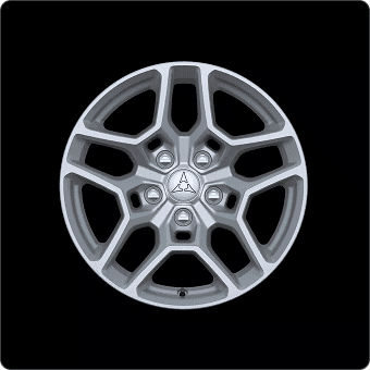 18x8.5-INCH TECH SILVER WHEELS