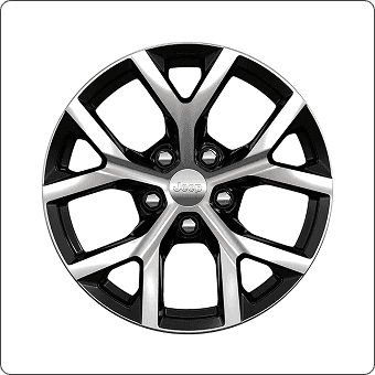 18-Inch Polished with High-Gloss Black Pockets