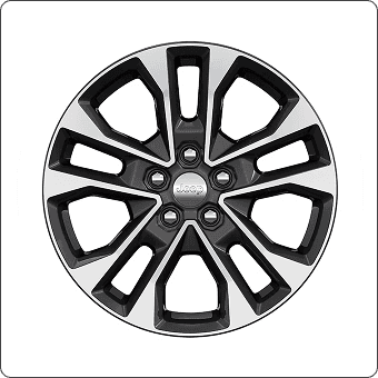 20-Inch Machined Face with Black Noise Painted Pockets