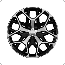 21-Inch Machined Face with High-Gloss Black Painted Pockets