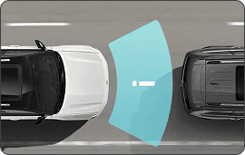 FULL-SPEED FORWARD COLLISION WARNING WITH ACTIVE BRAKING AND PEDESTRIAN/CYCLIST DETECTION